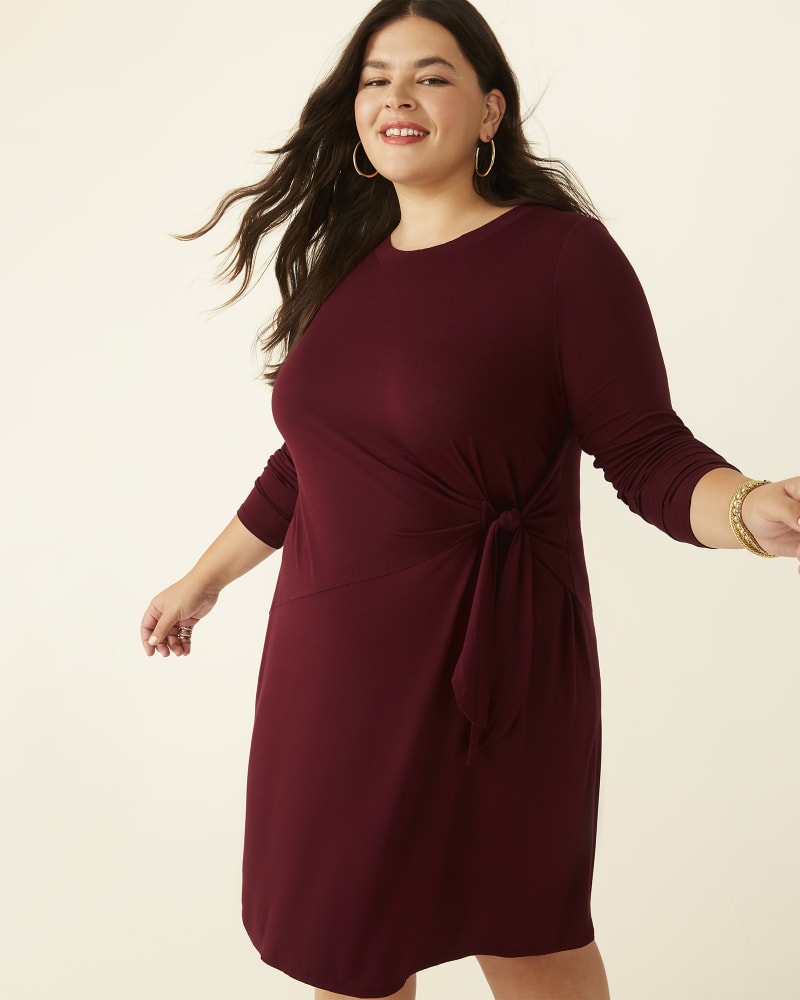 Front of plus size Valarie Side-Knot Dress by East Adeline | Dia&Co | dia_product_style_image_id:177790